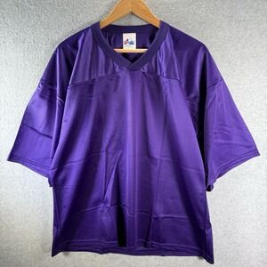 Vintage Majestic Men's Purple Athletic Mesh Practice Football Jersey Size XL USA